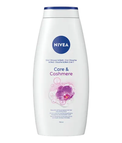 Nivea Care & Cashmere 2 in 1 Shower & Bath (Żel pod prysznic i płyn do kąpieli 2w1)