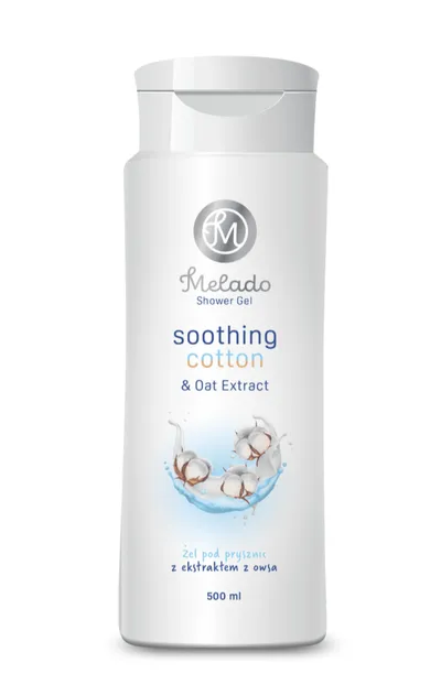 Melado Soothing Cotton & Oat Extract, Shower Gel (Żel pod prysznic z ekstraktem z owsa)