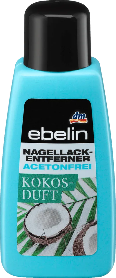 Ebelin Nagellackententferner Acetonfrei Kokos -Duft (Zmywacz do paznokci bez acetonu o zapachu kokosa)