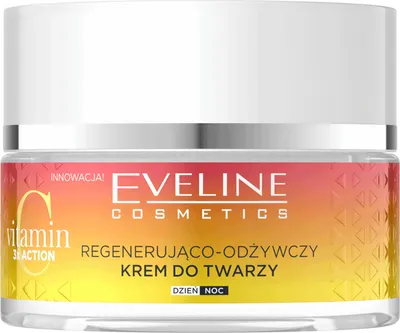 Eveline Cosmetics Vitamin C 3x Action, Regenerująco-odżywczy krem do twarzy na dzień i na noc
