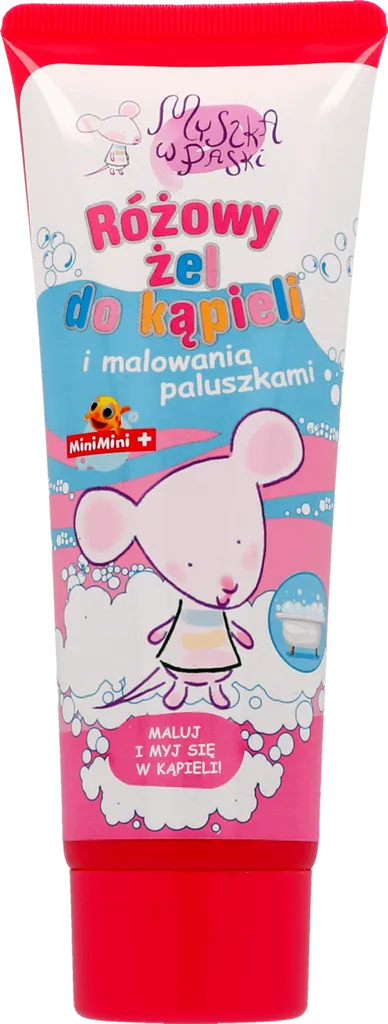 Myszka w paski Żel do kąpieli i malowania paluszkami (różne rodzaje)
