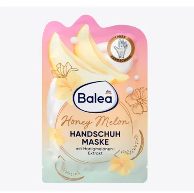 Balea Honey Melon, Handschuhmaske (Maska do rąk w postaci rękawiczek)