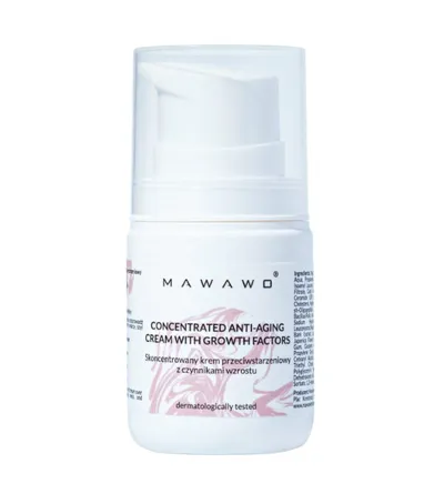 Mawawo Natural Cosmetics Skoncentrowany krem przeciwstarzeniowy z czynnikami wzrostu