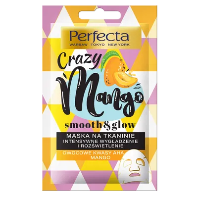 Perfecta Smooth & Glow, Maska na tkaninie `Crazy Mango`