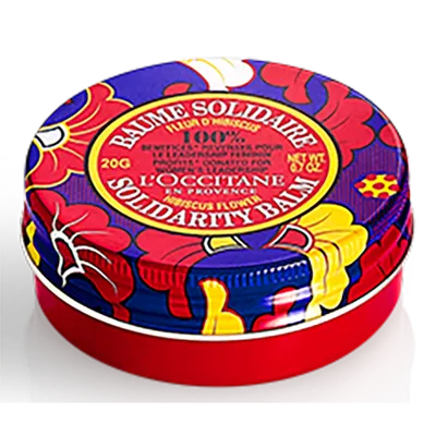 L'Occitane Shea Hibiscus Flower Solidarity Balm (Balsam do ust `Masło Shea i hibiskus`)
