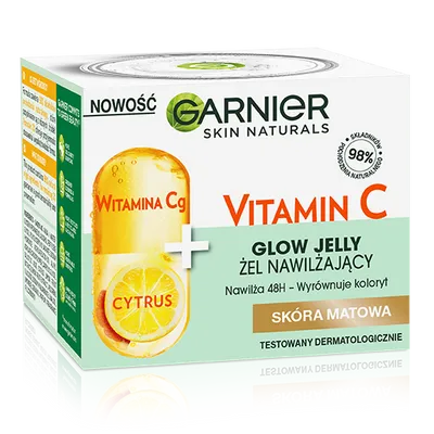 Garnier Skin Naturals, Vitamin C Glow Jelly (Żel nawilżający do twarzy z witaminą Cg)