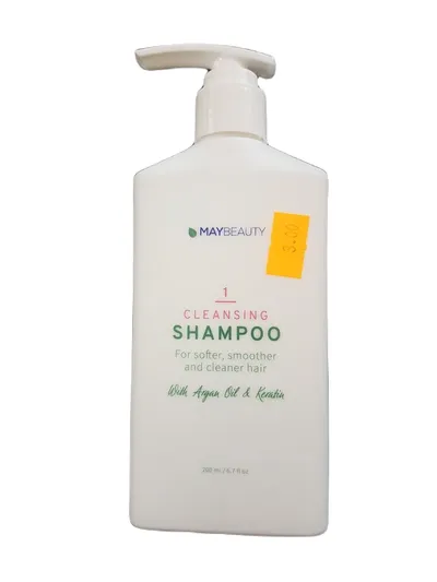 MayBeauty Cleasing Shampoo with Aragan Oil & Keatin (Szampon zmiękczający)