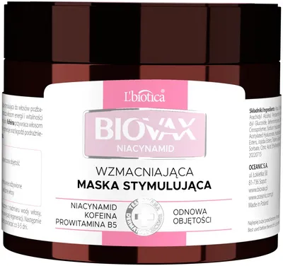 L'biotica Biovax Niacynamid, Wzmacniająca maska stymulująca