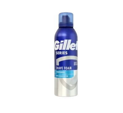 Gillette Series, Shave Foam with Cocoa Butter (Pianka do golenia z masłem kakaowym)