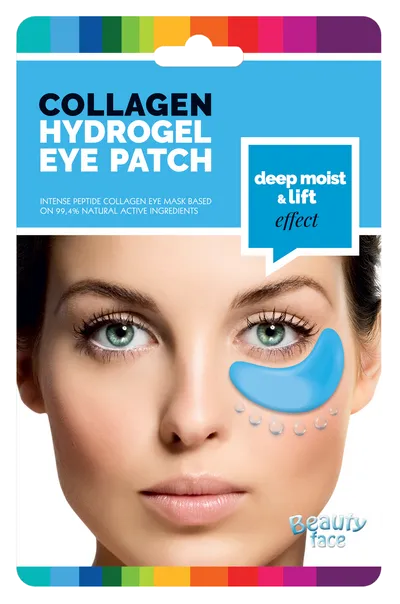 Beauty Face Collagen Hydrogel Eye Patch Deep Moist Lift Effect (Nawilżająco ujędrniające kolagenowe płatki pod oczy z algami morskimi)