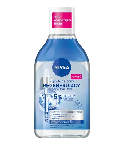Nivea Regenerujący płyn micelarny z 5% serum z pantenolem i skwalanem