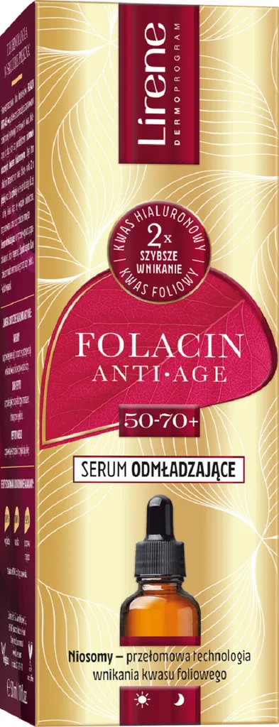 Lirene Dermoprogram Folacin Anti-Age, Serum odmładzające 50-70+