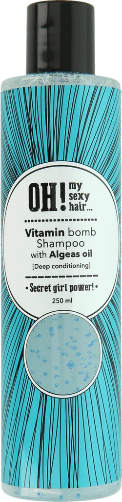 OH! my sexy hair Vitamin Bomb Shampoo with Algeas Oil (Super rewitalizujący szampon do włosów)