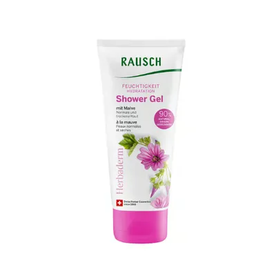 Rausch Herbaderm, Hydration Mallow Shower Gel (Nawilżający żel pod prysznic z malwą)