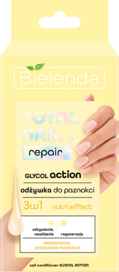 Bielenda Total Nail Repair, Odżywka do paznokci 3w1 `Glycol Action`