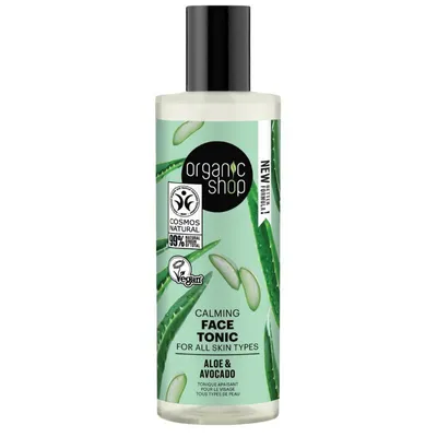 Organic Shop Aloe & Avocado, Calming  Face Tonic (Aloes & Awokado, Łagodzący tonik do twarzy)