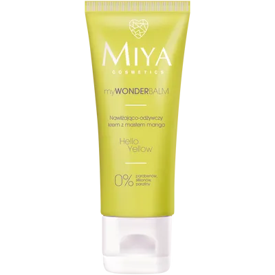 Miya Cosmetics myWONDERBALM Hello Yellow (Nawilżająco-odżywczy krem z masłem mango, do twarzy, rąk i ciała)