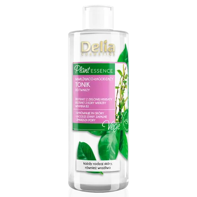 Delia Plant Essence, Nawilżająco-łagodzący tonik do twarzy