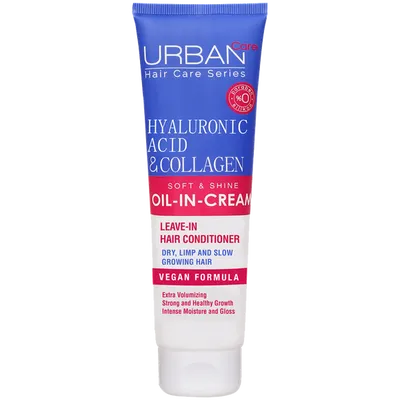 Urban Care Hair Care Series, Hyaluronic Acid & Collagen, Soft & Shine Oil-in-Cream (Nawilżający krem do włosów)
