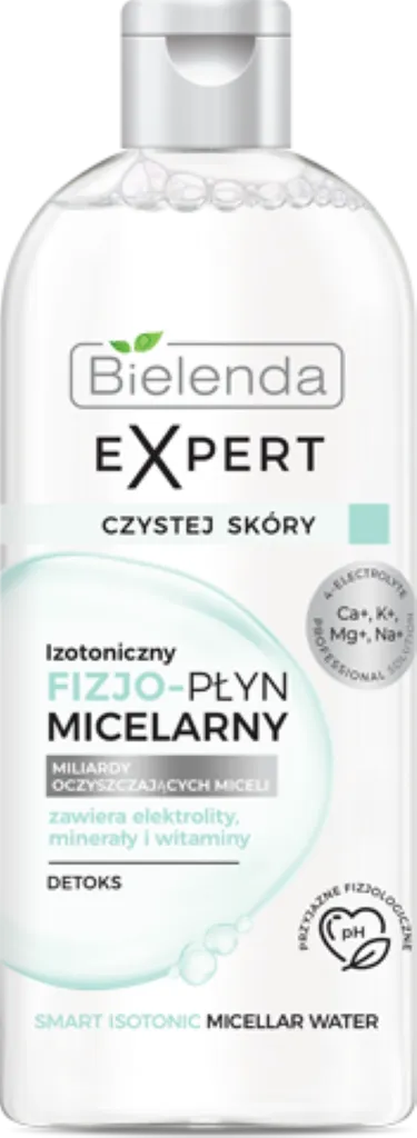 Bielenda Expert Czystej Skóry, Izotoniczny fizjo-płyn micelarny `Detoks`