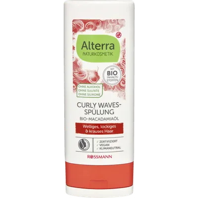 Alterra Curly Waves-Spülung Bio-Macadamiaöl (Odżywka do włosów kręconych z bio-olejem makadamia)