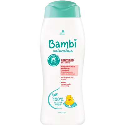 Bambi Naturalnie, Szampon do mycia delikatnych włosów dzieci i niemowląt