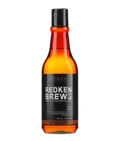 Redken Brews , Shampoo, Conditioner & Body Wash 3in 1 (Szampon, odżywka i żel do mycia ciała 3w1)
