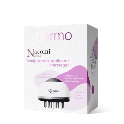 Nacomi Next Lvl Dermo, Scalp Serum Applicator + Massager (Aplikator serum do skóry głowy + masażer)