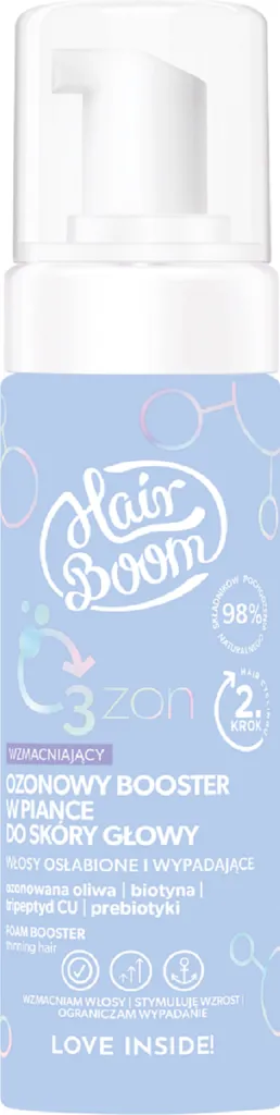 HairBoom O3zon, Ozonowy booster w piance do skóry głowy