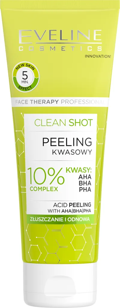 Eveline Cosmetics Face Therapy Professional, Clean Shot, Peeling kwasowy
