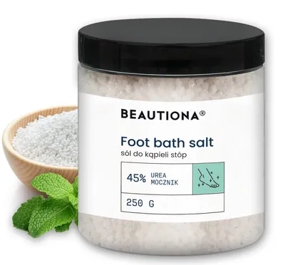 Beautiona Foot Bath Salt (Miętowa sól do stóp z mocznikiem 45%)