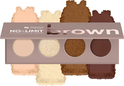AA Wings of Color No Limit, Brown Eyeshadow Palette (Paleta cieni do powiek)