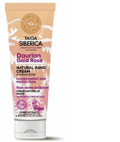 Natura Siberica Taiga Siberica, Natural Hand Cream Daurian Rose (Krem do rąk i paznokci `Róża daurska`)