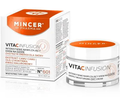 Mincer Pharma Vita C Infusion, Intensywnie nawilżający krem na dzień No. 601