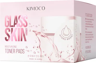 Kimoco Beauty Glass Skin, Moisturizing Toner Pads (Nawilżające płatki do twarzy)