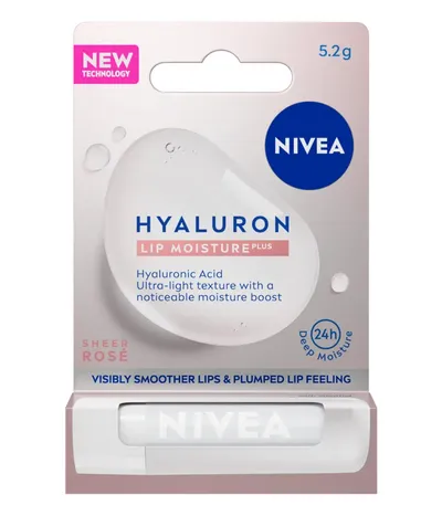 Nivea Hyaluron Lip Moisture Plus Sheer Rosé (Nawilżający balsam do ust)