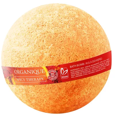Organique Spicy Therapy, Bath Bomb (Terapia stymulująca, Odżywcza mini kula do kąpieli)