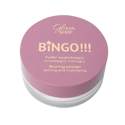 Glam Shop Puder wygładzający utrwalająco-matujący `Bingo !`