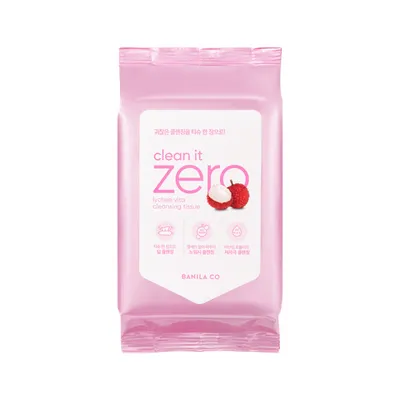 Banila Co. Clean It Zero, Lychee Vita Cleansing Tissue (Chusteczki do demakijażu)