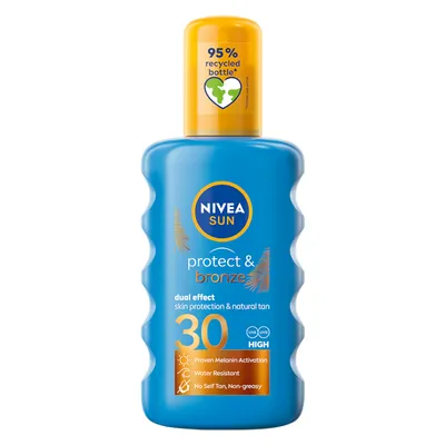 Nivea Sun, Protect & Bronze, Balsam do opalania w sprayu SPF30