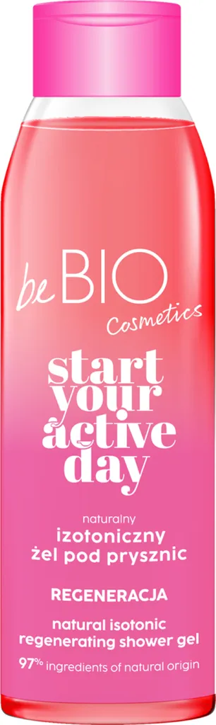 beBIO Start Your Active Day, Regeneracja, Naturalny izotoniczny żel pod prysznic