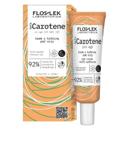 Floslek Beta Carotene Pro Age, Krem z kofeiną pod oczy