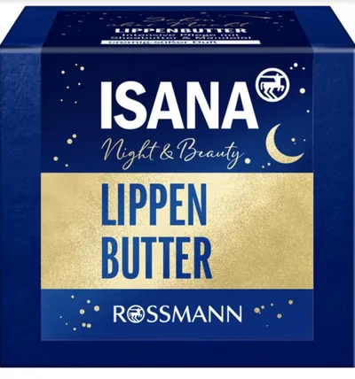 Isana Night & Beauty Lippenbutter (Masełko do ust do intensywnej pielęgnacji z masłem shea i olejem migdałowym)