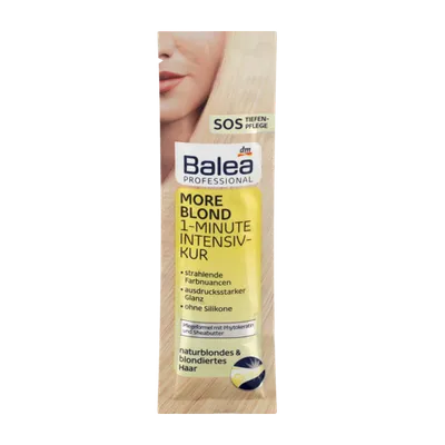 Balea Professional, More Blond, Intensivkur (Minutowa kuracja dla włosów blond)