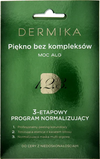 Dermika 1.2.3., 3-etapowy program normalizujący, cera z niedoskonałościami