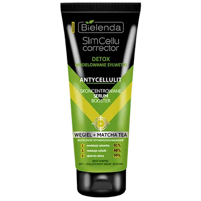 Bielenda Slim Cellu Corrector, Skoncentrowane serum booster `Węgiel + matcha tea`