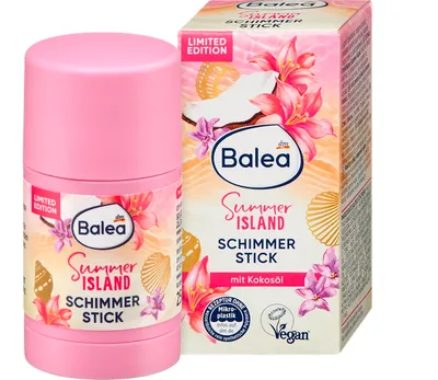 Balea Summer Island, Shimmer Body Stick (Rozświetlający sztyft do ciała)