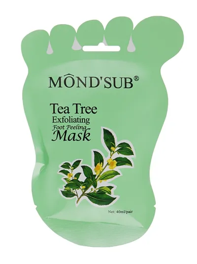 Mond'Sub Tea Tree Exfoliating Food Peeling Mask (Złuszczająca maska ​​do stóp z ekstraktem z drzewa herbacianego)