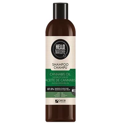 Cece of Sweden Hello Nature, Flexibility & Relax, Cannabis Oil Shampoo (Szampon do włosów z olejkiem z konopi `Elastyczność i relax`)