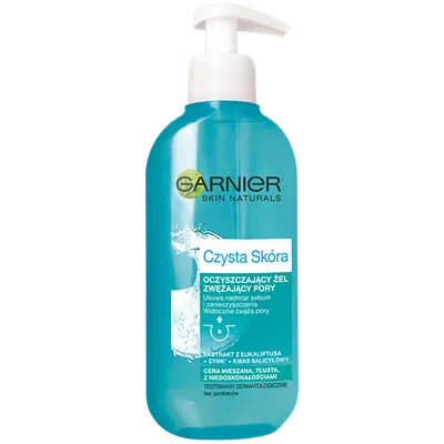 Garnier Czysta Skóra, Oczyszczający żel zwężający pory